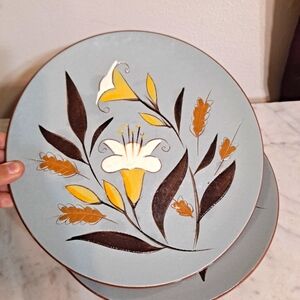 8 STANGL Pottery Golden Harvest Bread Plat… / 10in